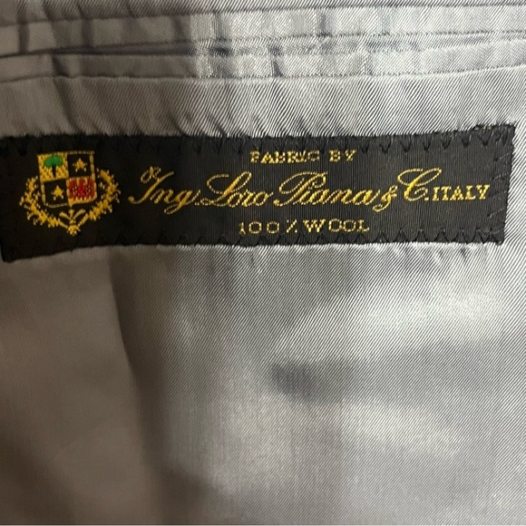 Men’s E. David Barney Clothiers 100% Wool 3 Button Suit Jacket Size 43 Regular - Picture 8 of 16